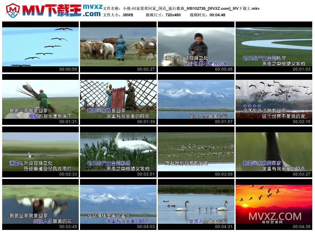 小俊-回家我要回家_国语_流行歌曲_MB102726